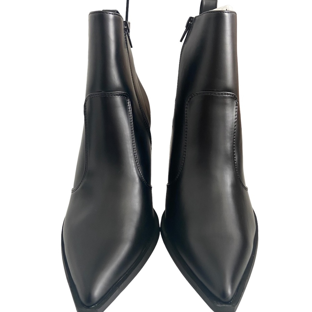 NWOT Faux Leather ASOS Black Ankle Boots